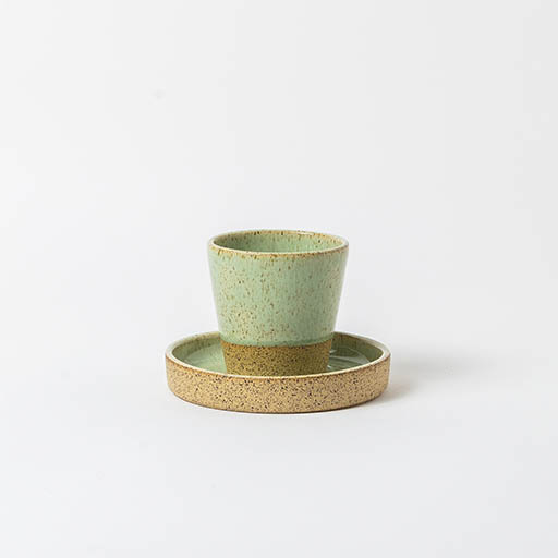 Copo café Lisboa com pires borda reta (verde menta) Copo café Lisboa com pires borda reta - Imagem 1