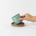 Copo café Lisboa com pires borda reta - Verde Menta - Imagem 5