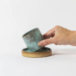 Copo café Lisboa com pires borda reta - Verde Menta - Imagem 2