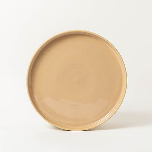 Linha crema prato sobremesa borda reta Prato borda reta sobremesa - Imagem 1