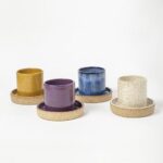 Jogo de 4 copos de Café Porto com pires