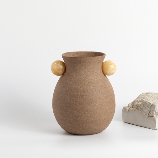 VASO STELLA - CALCITA AMARELA Vaso Stella - Imagem 1