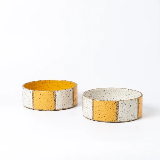 DUPLA BOWLS GANDRA (OFF WHITE + DAMASCO) 2 Dupla de bowls Gandra - Imagem 1