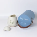 Ovo de Páscoa Oliveira branco acetinado - Imagem 2