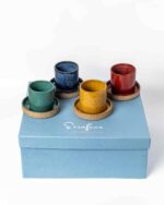 Jogo de 4 copos de Café Porto com pires - Imagem 5