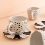 Xícara mini Dot com pires