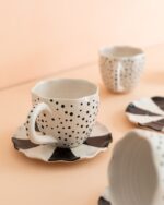 Xícara mini Dot com pires